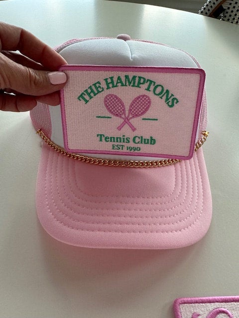 Hamptons Tennis Club Trucker Hat | Crown and Brim Hat Bar display picture 1